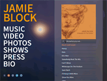 Tablet Screenshot of jamieblock.com